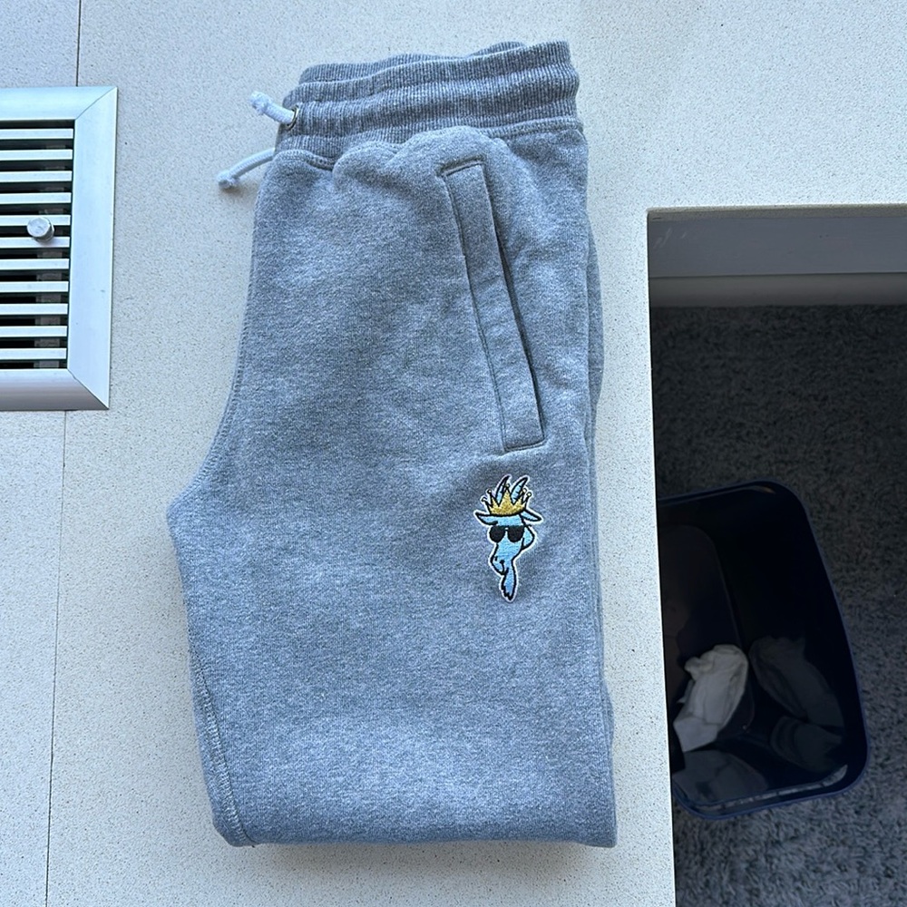 Boys Youth L GOAT grey sweatpants - hardly worn